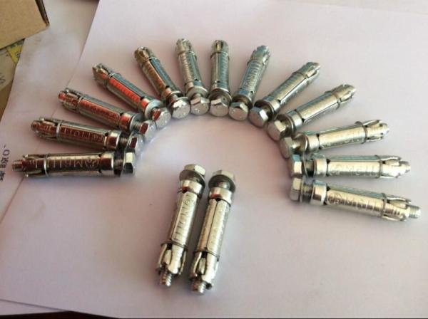 4PCS Heavy Duty Fixings Shield Anchor Bolt Yellow Zinc Plated With Washer / Bolt