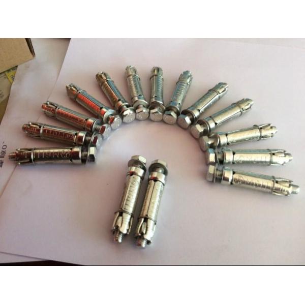 M6 M10 Expansion Fixing Anchor Bolts 3PCS Yellow Zinc Plated Finish Iron Material