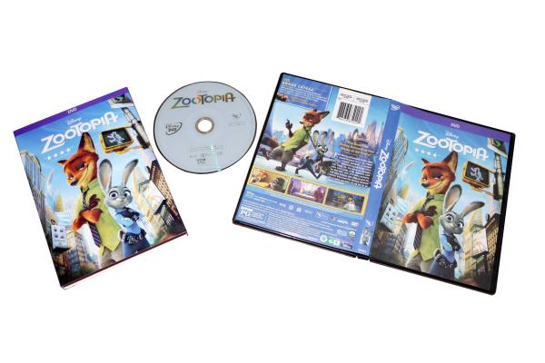 Wholesale Zootopia Kids dvd movie disney children carton dvd box set Tv show withslipcover