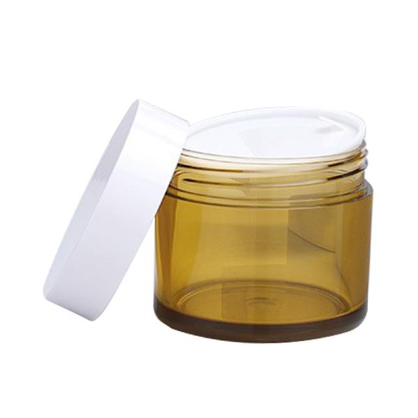 Опарник SGS 120g 150g косметический желтый стеклянный вокруг стеклянной банки с крышкой