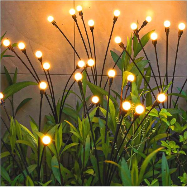 360° Beam Angle Solar Garden Lights LED Firefly Lights for Yard Garden Decor Patio Xma