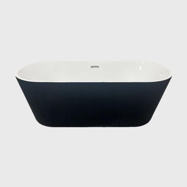 Oval Rectangular White Black Corner Bathtub Stacked Acrylic Free Standing 67