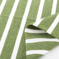 Elastic And Comfortable And Soft Striped Knit Fabric For Casual Wear