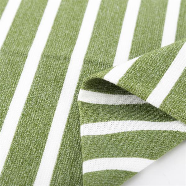 Elastic And Comfortable And Soft Striped Knit Fabric For Casual Wear