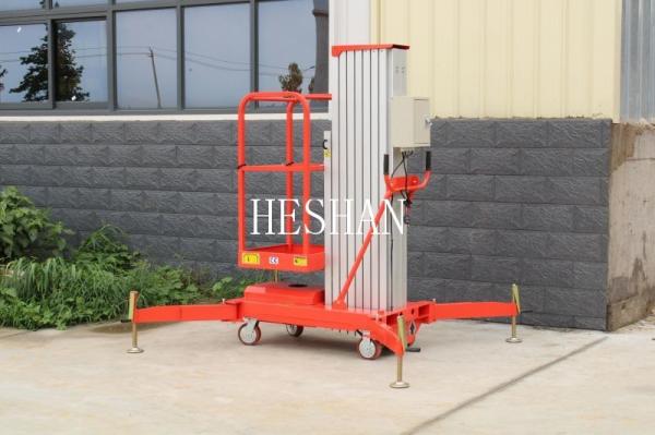 OEM Aluminium Vertical Mast Lift Hydraulic One Man Platform Lift