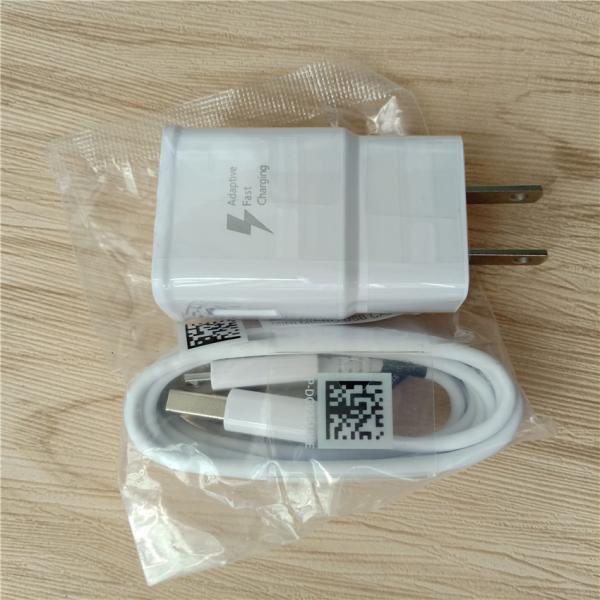  S6 Micro Usb Phone Wall Charger EU US Plug 9V 1.67A With 1.2m Cable