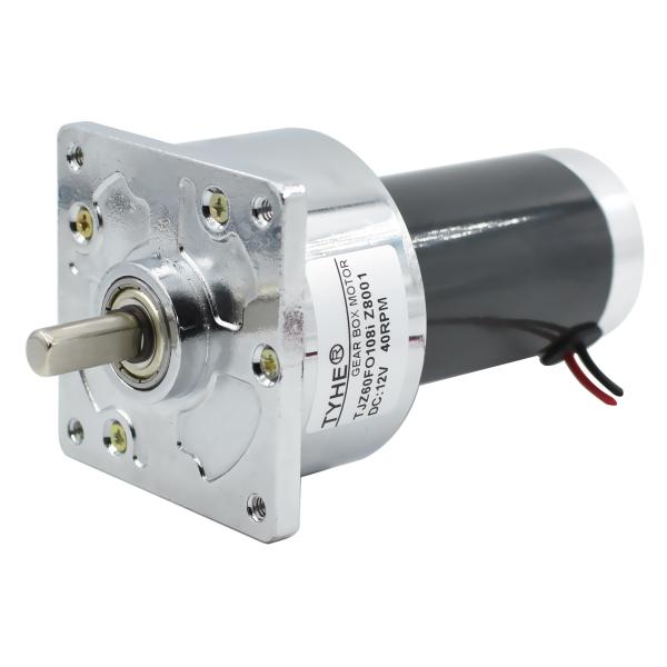 Reversible 60mm Gearhead High Torque Dc Gear Motor 75rpm 12v 24V 40w