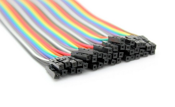 40 mâle du lancement 20cm de la borne 2,54 à la planche à pain femelle Jumper Wires Cable Ribbon