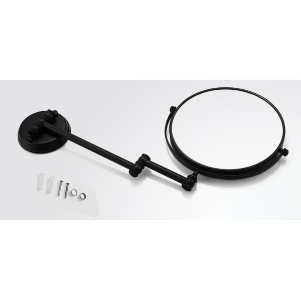 Bathroom Wall Mounted Magnifying Mirror Adjustable stainless steel Telescopic black Mirror 2-Face Mirror for bedroom