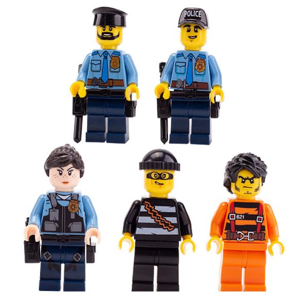 MOC city accessories plioceman mini figure container diamond money safe box building block