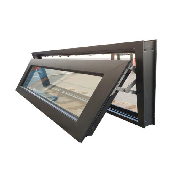 White Frame  Aluminium Sliding Windows Sizes Powder Coating PVDF Aluminum Awnings For Houses