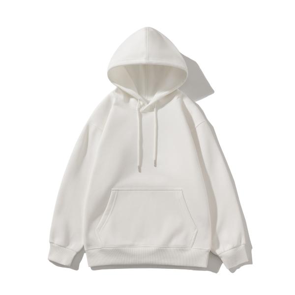 FODARLLOY Stylish Fashion Vintage Hoodie OEM Streetwear Essentials Oversize Unisex Pull Coat Men's Hoodies Pullover Whit