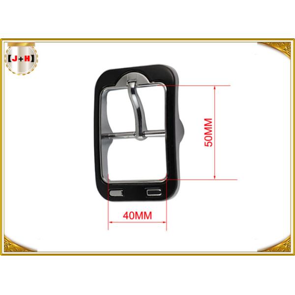 Personalized Middle Pin Metal Center Bar Belt Buckles , Silver Belt Buckles
