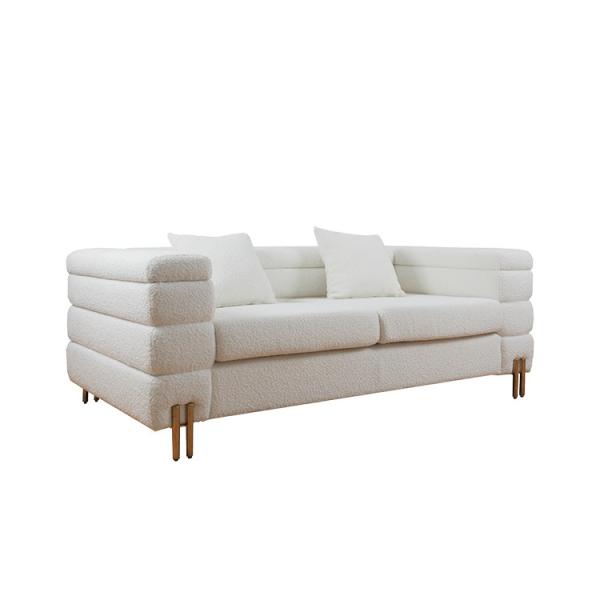 Modern High End Velvet Fabric Custom Sofa Furniture Solid Wood