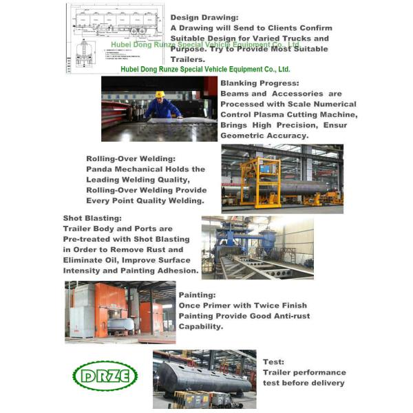 Aluminum Tri Axle Tank Semi Trailer For Diesel Oil , Gasoline , Kerosene Transport 47-50Ton