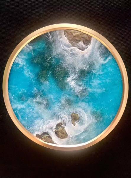 Indoor Mural Picture 10mm SGCC Decorative Fused Glass