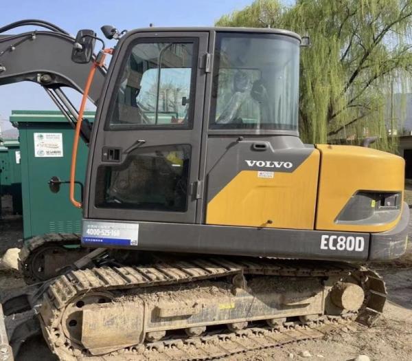 Venda a quente 7450KG de segunda mão Em bom estado Vollvo EC80D Com motor Volov D3.4A