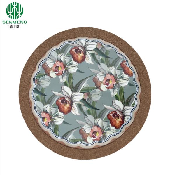 Natural Custom Wholesale Hot Insulation Eco-Friendly Cork Trivets