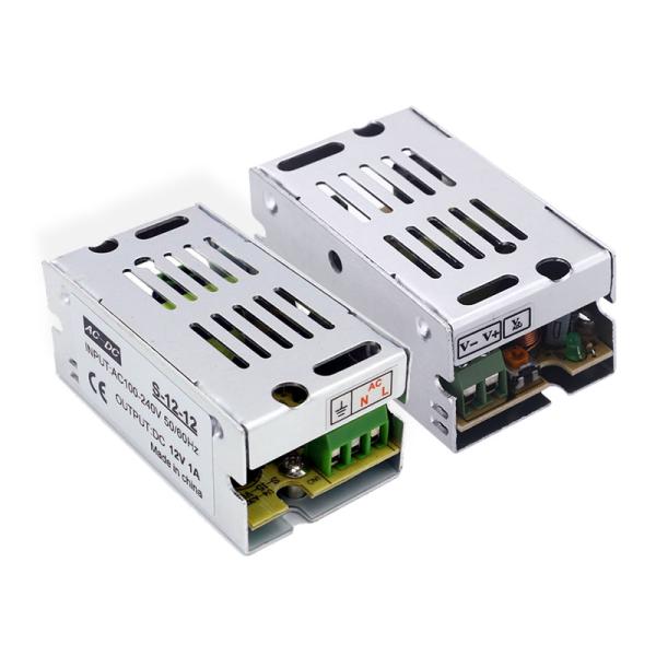 Aluminum Case Switch Power Supply 100V 240V AC To DC 12 Volt 12W 1A
