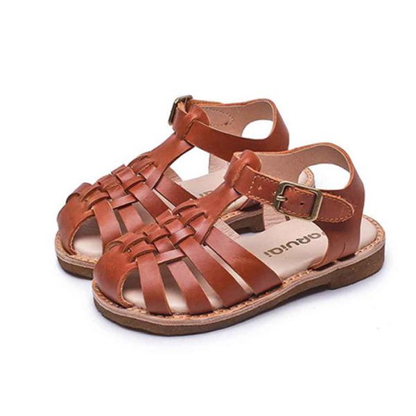 Cowhide Lining  Toddler Boy Leather Sandals