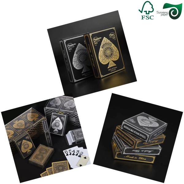 300gsm Blue Core White Surface Game Card Raw Material High Stiffness Non Tearable Playing Card Board