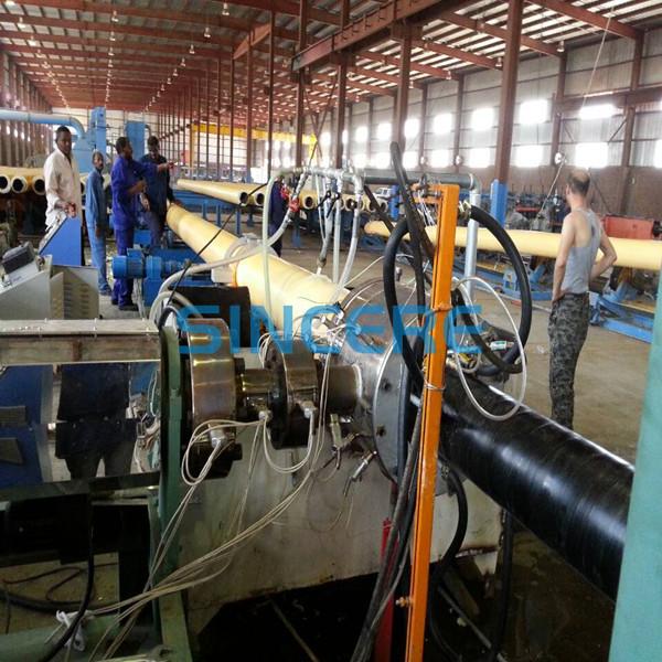 Pre Insulated Pipe Production Line Casing HDPE Pipe Making Machine