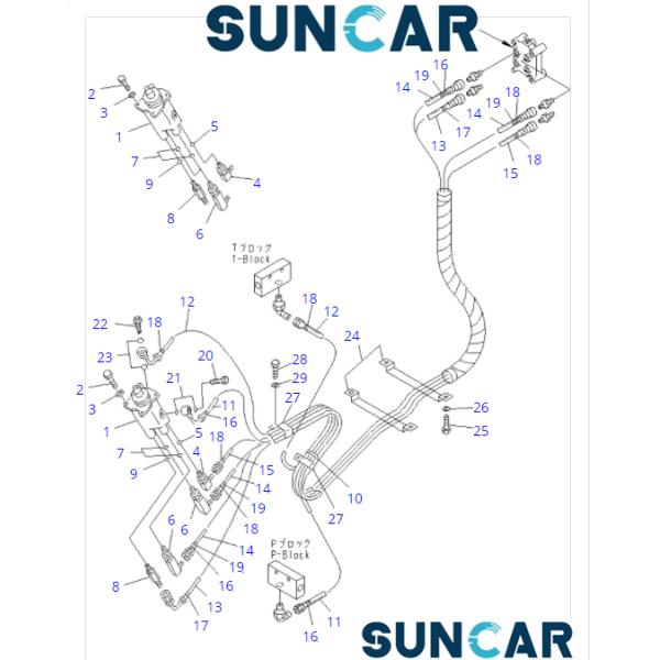 702-16-01740 7021601740 Pilot Valve Seal Kit Fits Excavator Komatsu PC600