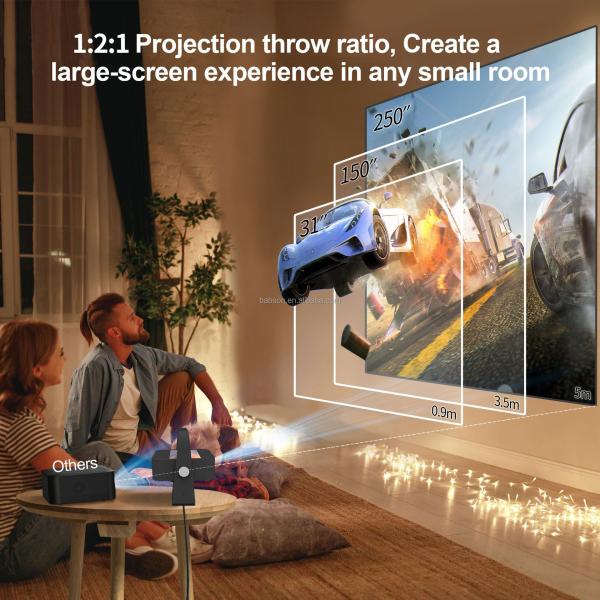 BudPlus A3 Projector  Dual Screen 4K Projector 1080P Resolution World's First 1080P Tablet Projector Android 12
