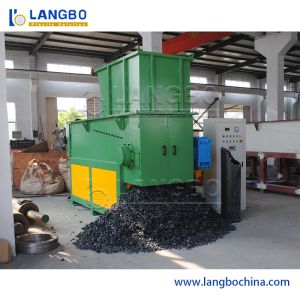 Single Shaft Shredder Plastic Recycling Machine with 500-1000KG/HR Capacity 37KW Motor Power and 2 Years Warranty