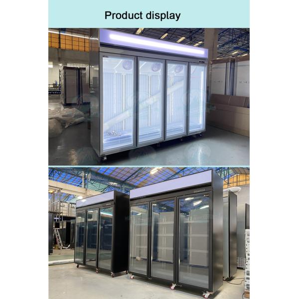 Convenience Store Upright Glass Door Freezer Fridge Refrigeration Equipment