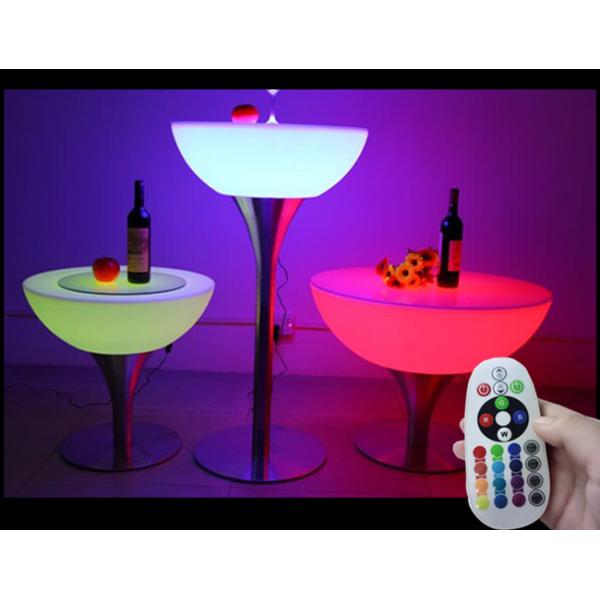 Customized Pure White LED Light Furniture , Cordless Glowing Outdoor Furniture