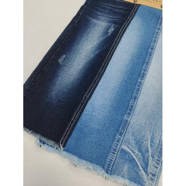 8.5oz  Siro Yarn Cross Slub  High Spandex Denim Fabric 72%cotton For Jeans