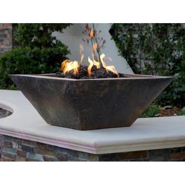 Outdoor Garden Low Smoke Metal Gas Fire Water Bowl Pool Fountain Waterfall