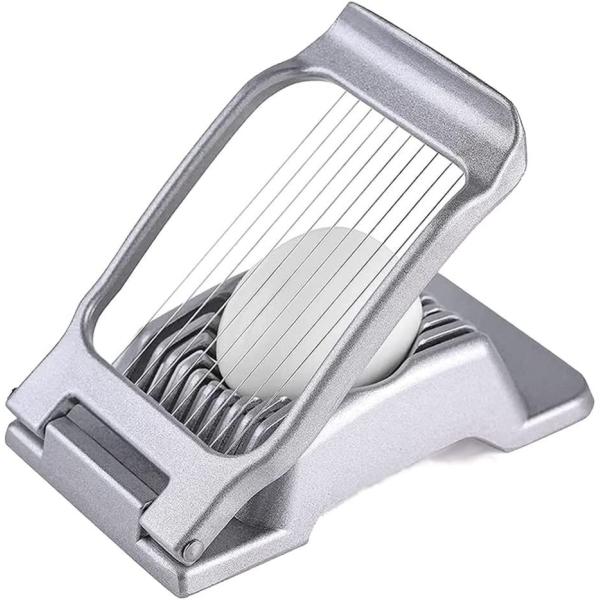 Stainless Steel Egg Slicer for Perfectly Sliced Boiled Eggs and Juicy Strawberries