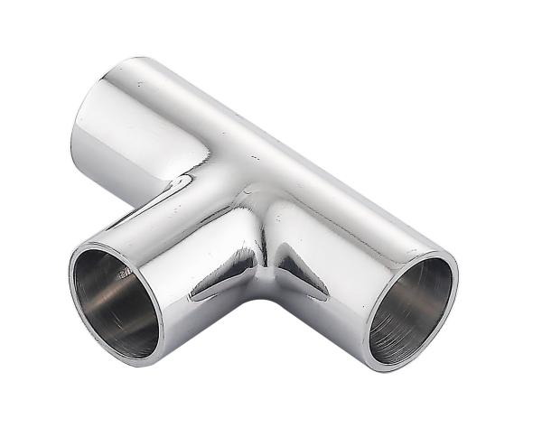 Sanitary Stainless Steel 304 316L Food Grade Pipe Connection Fittings Long Type Tee