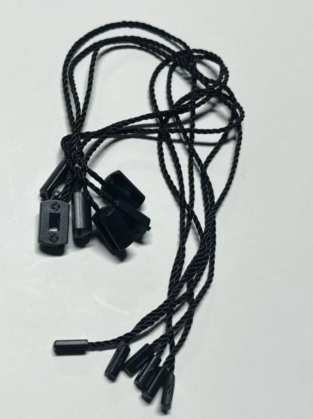 OEM Luggage Bags Hang Tag Lock String Price Tag Fasteners Black