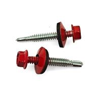 Écrou de perçage automatique à tête hexagonale de la peinture rouge cuite à la vapeur ️ laveuse EPDM imperméable à l'eau & Tailles M6/M8/M10 pour les toits