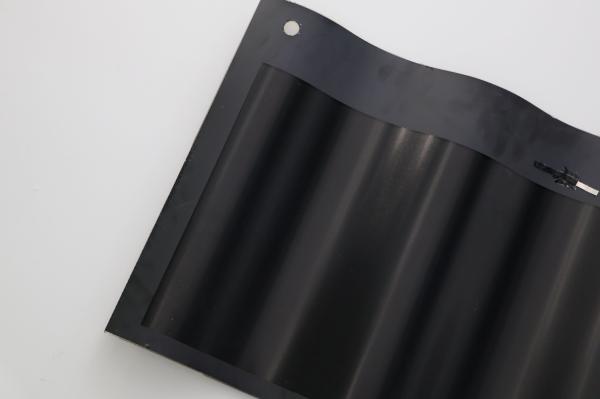 Photovoltaic House Using 50W Curved Surface Solar Panel Roof Tile with Short-Circuit Voltage Temperature Coeffi of 0.04%