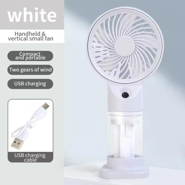 New Summer Mini Handheld Fan Mute Portable USB Charging Spray Water Cooling Fan for Outdoor and Camping