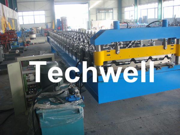 1060mm Trapezoidal Roof Sheet Roll Forming Machine With C r 12 Cutting Blade