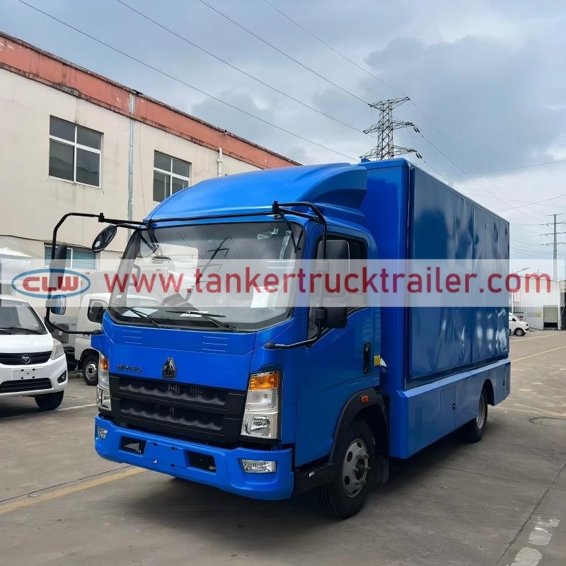 HOWO 4x2 Mobile P4 High Refresh LED Advertising Truck for Events and Promotions