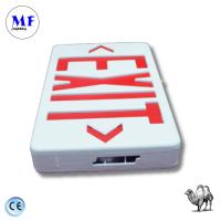 Éclairage d'urgence Signe de sortie Éclairage vert / rouge IP43 ABS pour l'hôpital scolaire Station de métro Gare commerçante