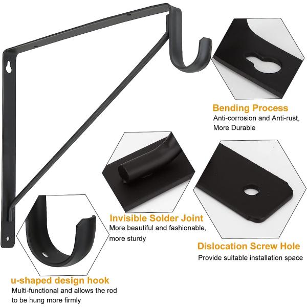 Черно-белый тяжеловесный шкаф полка Стерженьные скобки Образец Предлагаемые стенные полки