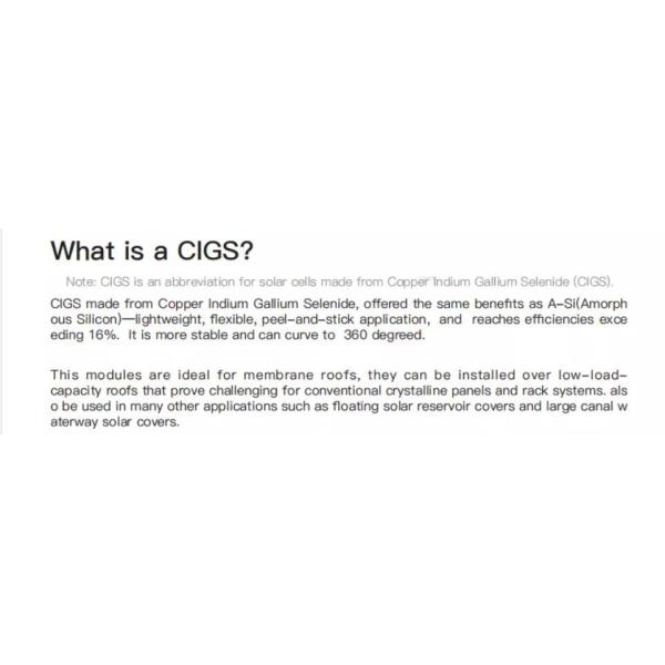 25A 130w Solar Panel 200W 250W 300W 350W CIGS Roof Tiles Solar Panel