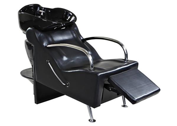 Commercial Salon Backwash Unit Pu Leather , Hydraulic Shampoo Sink And Chair