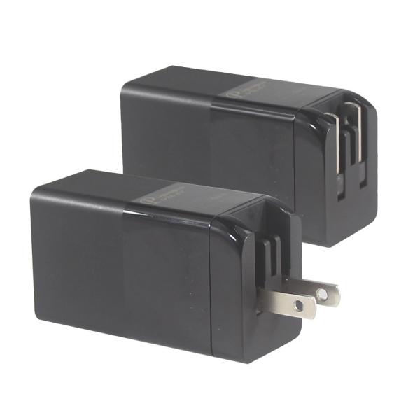 65W GaN PD Fast Charger with USB-C and USB-A Ports US Plug