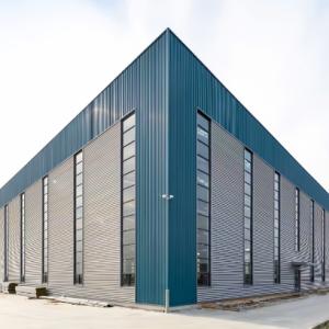 Q355B Estructura de acero Edificio de almacén Acero Hybrid de madera Contenedor