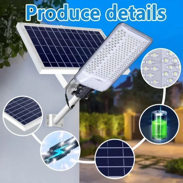 Wireless Solar Street Light LED Outdoor Waterproof for Garden Sidewalk