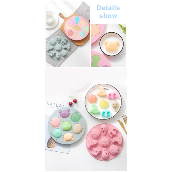 Tasteless 3D Halloween Food Grade Silicone Chocolate Molds