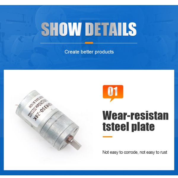 Wholesale 3-24V Mini DC Gear Motor 25mm Diameter Spur Gearbox Motor Useful for Small Electric Cat Toilet Motor